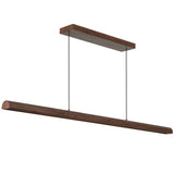 Walnut 48inch Dottie Linear Pendant by Alora Lighting