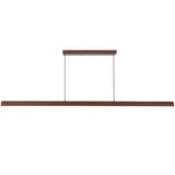 Walnut 60inch Dottie Linear Pendant by Alora Lighting