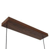 Walnut 60inch Dottie Linear Pendant by Alora Lighting Details