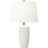 Waveland Table Lamp — 16 1/2", Porous White