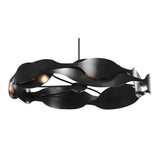 Waves Pendant in Black by Hubbardton Forge