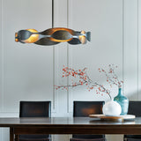 Waves Pendant lifestyle view by Hubbardton Forge