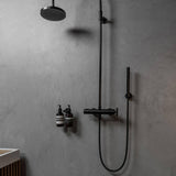 Welders Black Double Soap Holder-Cast-Dispenser by Buster and Punch in Bathroom