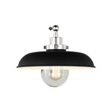 Wellfleet Single Arm Task Light By Visual Comfort Studio, Size: Wide, Finish: Matte White and Polished Nickel, , | Casa Di Luce Lighting