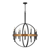 Wells Medium Orb Chandelier - Weathered Brass - by Hinkley