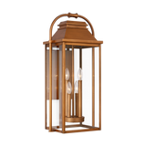 Wellsworth Outdoor Lantern Large Natural Copper By Visual Comfort Studio Side View