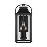 Wellsworth Outdoor Lantern Large Textured Black By Visual Comfort Studio