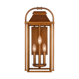 Wellsworth Outdoor Lantern Medium Natural Copper By Visual Comfort Studio With Light