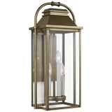 Wellsworth Outdoor Lantern Medium Painted Distressed Brass By Visual Comfort Studio