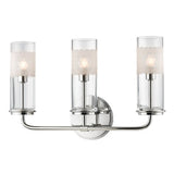 Wentworth Bath and Vanity Light - 3-Light - Polished Nickel by Hudson Valley