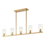 Westlock Pendant 38 Inch Aged Gold Brass