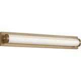 Weston Led Vanity Light — 28 Inch, Satin Brass