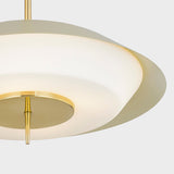 Westport Pendant Aged Brass Soft Sand By Hudson Valley Detailed View