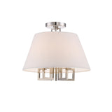 Westwood Semi-Flush Mount 16'' Polished Nickel