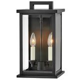 Weymouth Wall Lantern 14.25 Inch Black By Hinkley - Side View