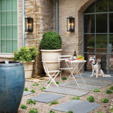 Weymouth Wall Lantern 22 Inch Black By Hinkley- Lifestyle View4