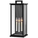 Weymouth Wall Lantern 22 Inch Black By Hinkley