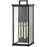 Weymouth Wall Lantern 27 Inch Black By Hinkley