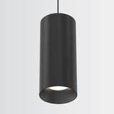 Whiskey Broad Cylinder Pendant Light Black Medium By Fase1Lighting