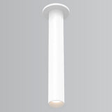 Whiskey Slim Ceiling Cylinder Light Large White By Fase1Lighting
