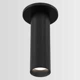 Whiskey Slim Ceiling Cylinder Light Small Black By Fase1Lighting