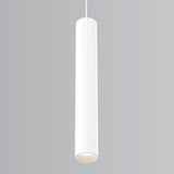 Whiskey Slim Cylinder Pendant Light Large White By Fase1Lighting