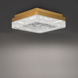 Whisper Flush Mount Aged Brass By Schonbek Beyond - Lifestyle View