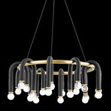 WHIT CHANDELIER BY MITZI, FINISH: AGED BRASS / BLACK, , | CASA DI LUCE LIGHTING