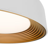 White/Gold 18 inch Gaston 4CCT LED Flush Mount by WAC Lighting Detail View