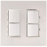 White 120V-277V 2 Switch Indoor Heating On/Off Switch by Eurofase Heating