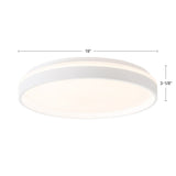 White 20inch Beanie Flush Mount by Kuzco Dimensions