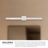 White 23inch Galleria Wall Sconce by Kuzco Lighting