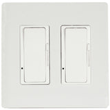 White 2 Switch Dimmer by Eurofase Heating