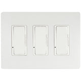 White 3 Switch Dimmer by Eurofase Heating