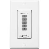 White 6-Speed Wall Control with LED Light Dimmer by Visual Comfort Fans