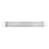 White Chevron Dual Element 61" 3000 Watt Electric Patio Heather by Eurofase Heating
