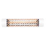 White Chevron Single Element 39" 1500 Watt Electric Patio Heather by Eurofase Heating