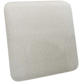 White Crackle Ceramic Small Square Backlit ADA Color Selectable Wall Sconce by Justice Design
