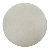 White Crackle Large Ceramic Round Backlit Color Temperature Selectable LED Wall Sconce by Justice Design