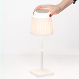 White Poldina Classic Portable Table Lamp by Zafferano