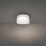 White Ribbed Tuck Outdoor Wall-Ceiling Light by Modern Forms