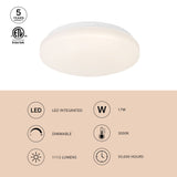 White Tio Flush Mount by Kuzco Lighting Light Source