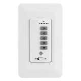 White Universal Control 6-Speed Wall Control with LED Light Dimmer by Visual Comfort Fans