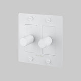 White with Logo 2G Dimmer-LED-Cross by Buster and Punch