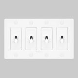 White with Logo 4G Toggle Switch-Cross by Buster and Punch