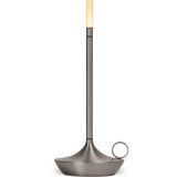 Wick S Portable Table Lamp Graphite By Graypant - Front View