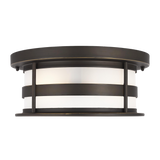 Wilburn Outdoor Flush Mount Anitique Bronze Generation Lighting