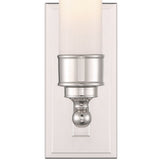 Wilcox 1 Light Sconce Polished Nickel By Crystorama - Detailed View