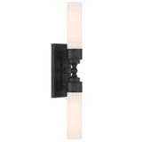 Wilcox 2 Light Sconce Matte Black By Crystorama