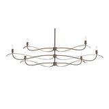 Willow 6-Light Chandelier Large in Bronze by Hubbardton Forge